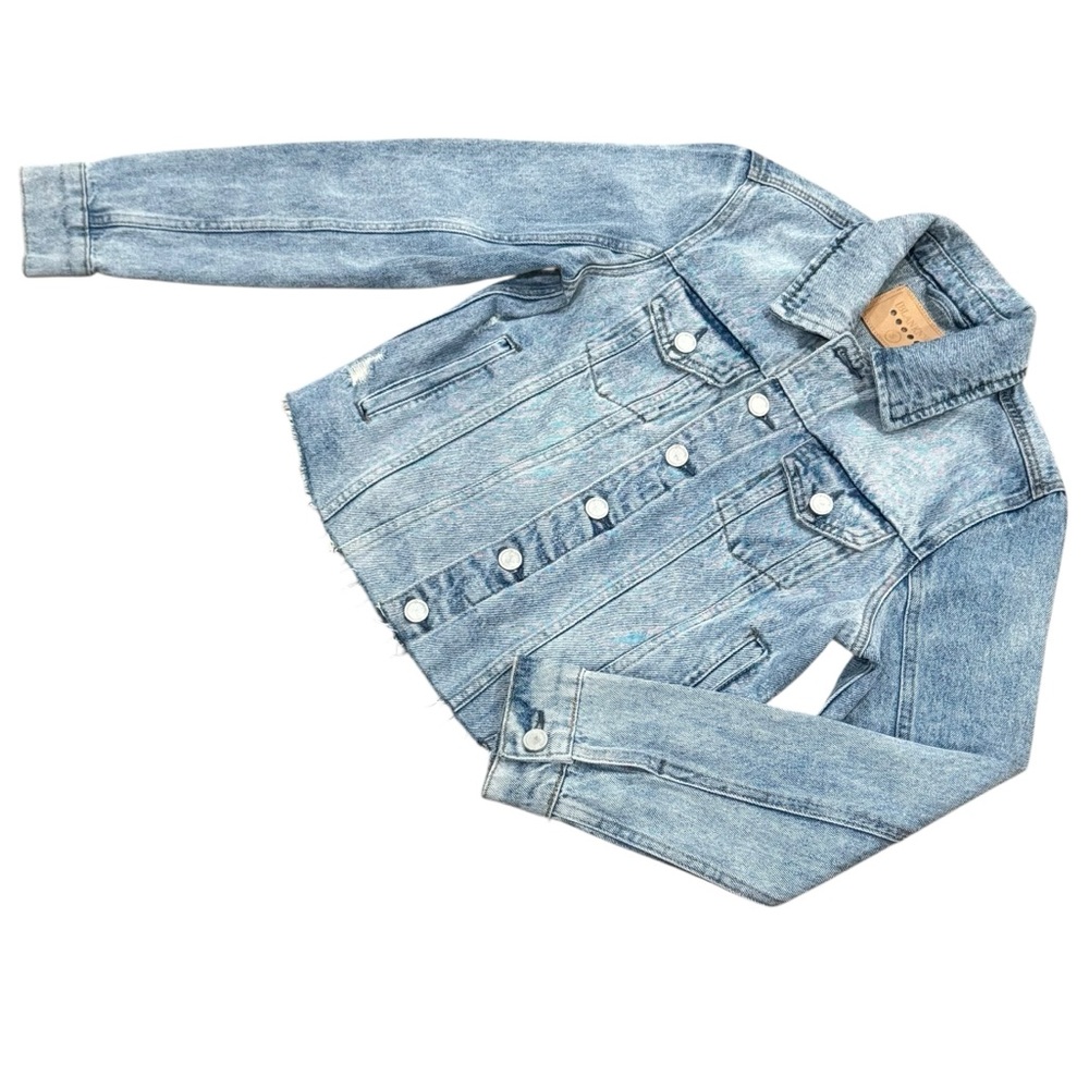 NEW Blank NYC Distressed Denim Jacket